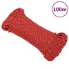 Brodski konop crveni 3 mm 100 m od polipropilena