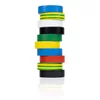 Rosfix Set izolacijskih trakov 10kos. 0,13mm 16mm x 10m (2x črna, 2x modra, 2x ozemljitev, zelena, bela, rumena, rdeča), (22083435)