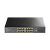 CUDY GS1018PS2 16-Port Gigabit PoE+ Switch with 2 Uplink Gigabit Ports and 2 Gigabit SFP Slots 200W