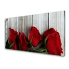 tulup.si Slika na steklu Roses flowers rastlin 120x60 cm 4 obešalnika