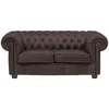 Landscape CHESTERFIELD ZOFA, temno rjava tekstil