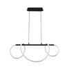 LED luster na sajli EMMA LED/38W/230V crna
