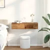 Zidna polica s ladicama staro drvo 80x33x17cm konstruirano drvo