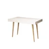 Hanah Home Veronika White Radni sto 100x74x60??cm, Beli