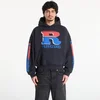 Mikina Rhude Split Petrol Logo Hoodie Vintage Black/ Red/ Blue L