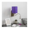 Brilagi - LED zidna lampa NUBILA 1xE27/25W/230V + LED/3W hrom/ljubičasta