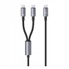 USAMS USB Type-C - USB Type-C kabel 1 m črne barve 1 kos.