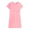 TOMMY HILFIGER Obleka ESSENTIAL mornarska/svetlo roza/rdeča/bela