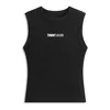 Tommy Jeans Top ESS pastelno modra/črna/bela