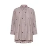 ONLY Bluza ONLNew Lina Grace rjava / črna / bela