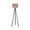 Brilagi - Podna lampa VELVET 1xE27/60W/230V wenge/bež
