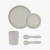 Kikka Boo Silikonski set za hranjenje 5 delova Platinum Sand