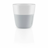 Komplet 2 sivo-belih skodelic Eva Solo Marble, 80 ml