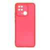 Maska Clear color za Xiaomi Redmi 10C crvena.