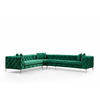 Atelier Del Sofa Ugaona sofa Como desno - zelena