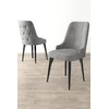 HANAH HOME Set 4 stolice Newa Grey Black