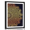 Plakat s paspartujem zlata orientalska Mandala - 30x45 no frame