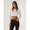 Hiccup Top Crop Top oker
