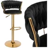 EH Barski stol Tresso Gold Black Velvet