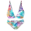 LASCANA Bikini azur/lila/oranžna/bela