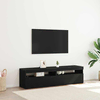 TV ormar 2 pcs Crni hrast 75 x 35 x 40 cm Konstruirano drvo