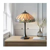 Endon 112183 - Stona lampa Tiffany BROOKLYN, 2x E14/10W/230V, prečnika 40 cm