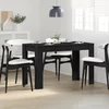 Blagovaonski stol crni hrast 120x60x76 cm konstruirano drvo