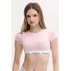 Kratka majica Calvin Klein Underwear ženska, roza barva, LV00QF7213