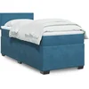 Box spring krevet s madracem plavi 100x200 cm baršunasti