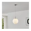 Eglo 63269 - Luster na sajli PIEDALE 1xE27/60W/230V prečnik 35 cm mat hrom