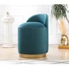 Atelier del Sofa Tabure 50x45cm, Petrolej