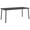 Vidaxl Vrtna miza antracitna 165x80x71 cm jeklo