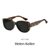 Helen Keller Unisex naočare za sunce, Smeđe-crne