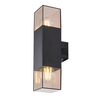 RABALUX Loanda Spoljna zidna lampa, IP54, 2xE27, 60W, Crna