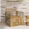 Set vanjskih sofa Čvrsto drvo akacije Bijela