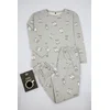 Trendyol Curve Gray Eye Patterned T-shirt-Jogger Knitted Pajama Set