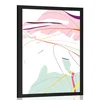 Plakat nenavadnost listov - 60x90 silver