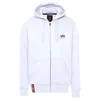 ALPHA INDUSTRIES Jopa na zadrgo črna/bela