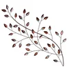 Autronic Stenska dekoracija Branch with leaves - metal wall decoration (FA22-001)