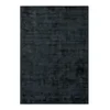 Črna ročno tkana viskozna preproga 80x150 cm Noemi – Vikosa