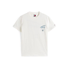 Tommy Jeans Majica svetlo modra/temno modra/bela