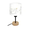 Brilagi - Stona lampa BOBO WOOD 1xE27/25W/230V hrast/crna/bela/jednorogovi
