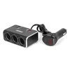 shumee Razdelilnik vtičnice za vžigalnik s polnilnikom 2x USB-A QC3.0 12V 24V 120W 80cm amio-04364