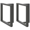 Noge za blagovaonski stol T-oblika 2 kom antracit 70x35x(72-73) cm čelik