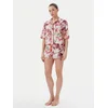 GUESS Spalna srajca LINDA rdeča/bela