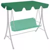vidaXL Streha za vrtno gugalnico zelena 188/168x110/145 cm