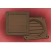 Gravitaciona ventilaciona rešetka cun 150x150mm braon plastificirana-hv lim ( 9210 )