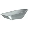 Vidaxl Zamenjava za pladenj vozička Srebrna 90 x 63 x 28 cm