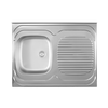Metalac Standard L Jednodelna sudopera-leva, Inox, fi 60, 800 x 600 mm