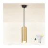 BRILAGI - LED prigušiva luster na sajli SELE 1xGU10/4,8W/230V crna/zlatna